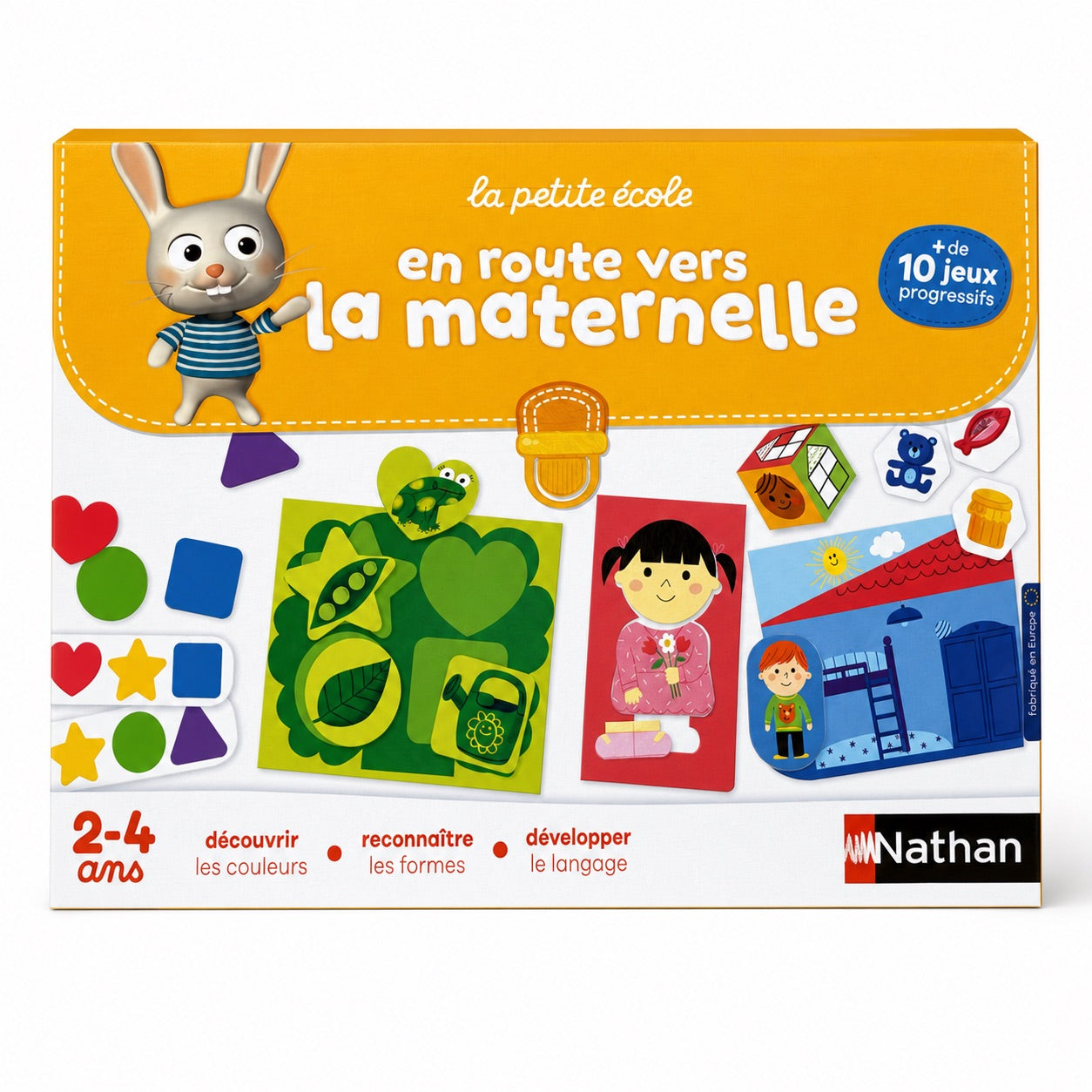 Coffret éducatif Nathan La petite école En route vers la maternelle, plus de 10 jeux progressifs, 2-4 ans
