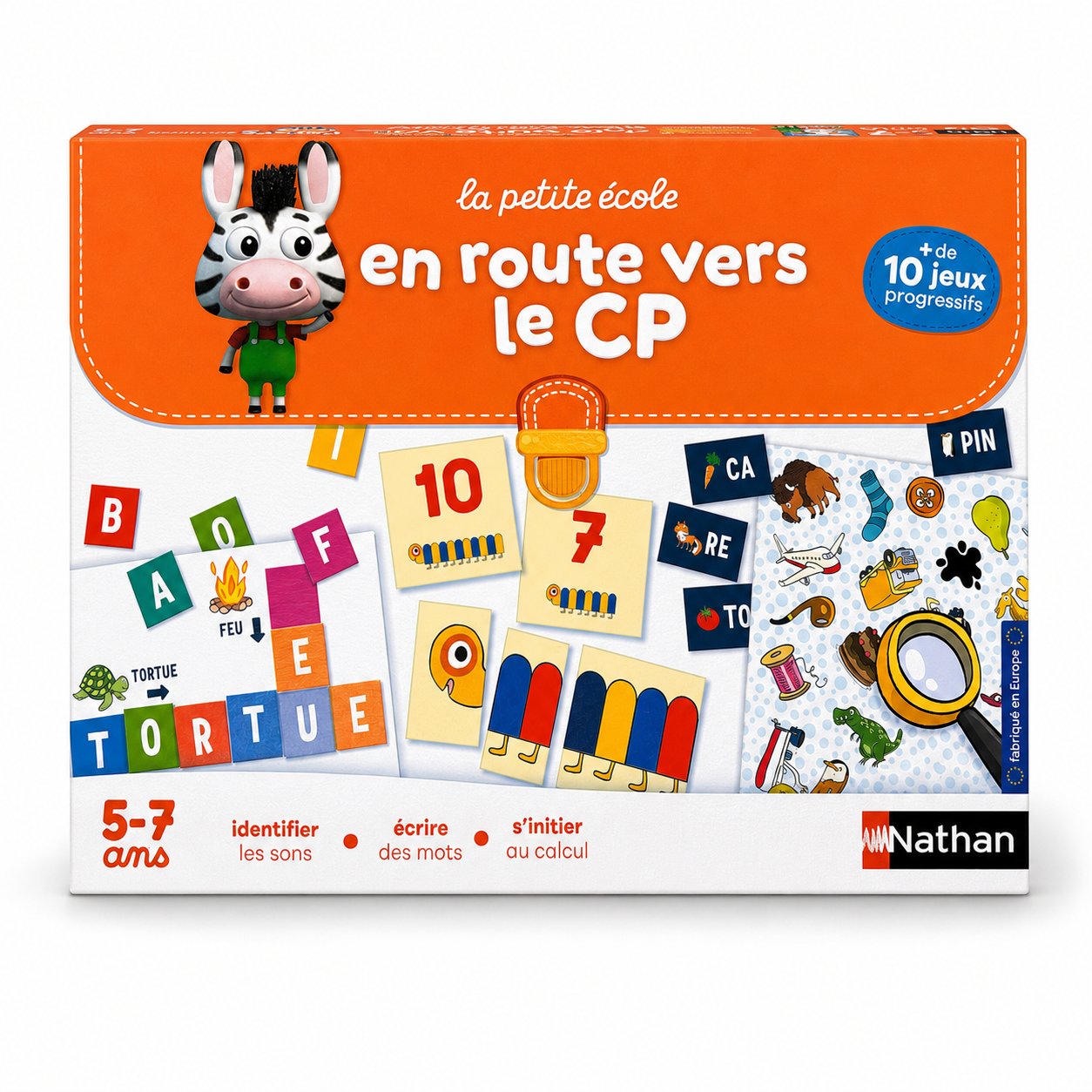 Coffret éducatif Nathan La petite école En route vers le CP, plus de 10 jeux progressifs, 5-7 ans