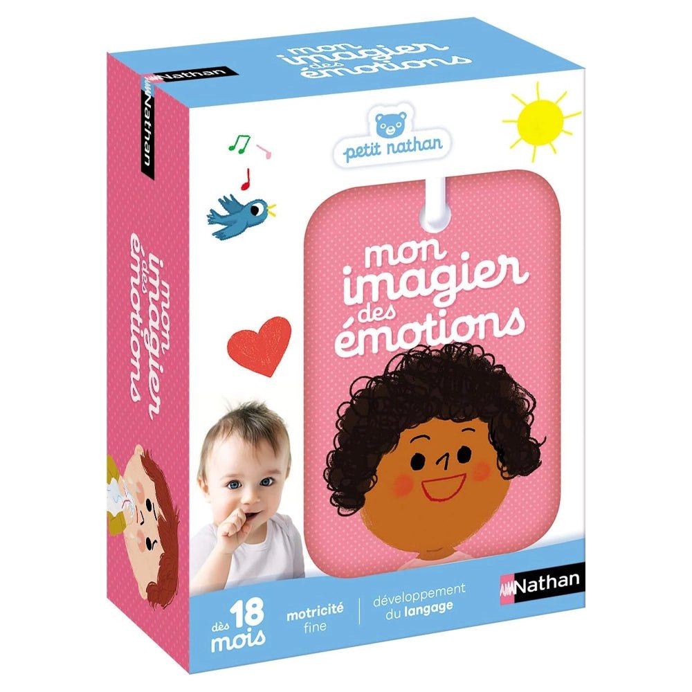 Boîte Petit Nathan Mon imagier des émotions, motricité fine et développement du langage, dès 18 mois