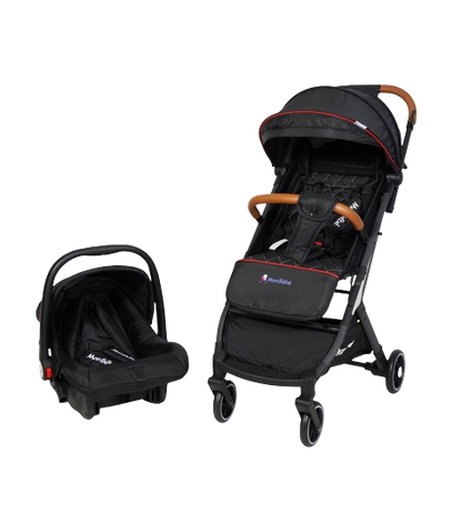 POUSSETTE VALISE AVEC MAXI COSI NOIR – MON BÉBÉ