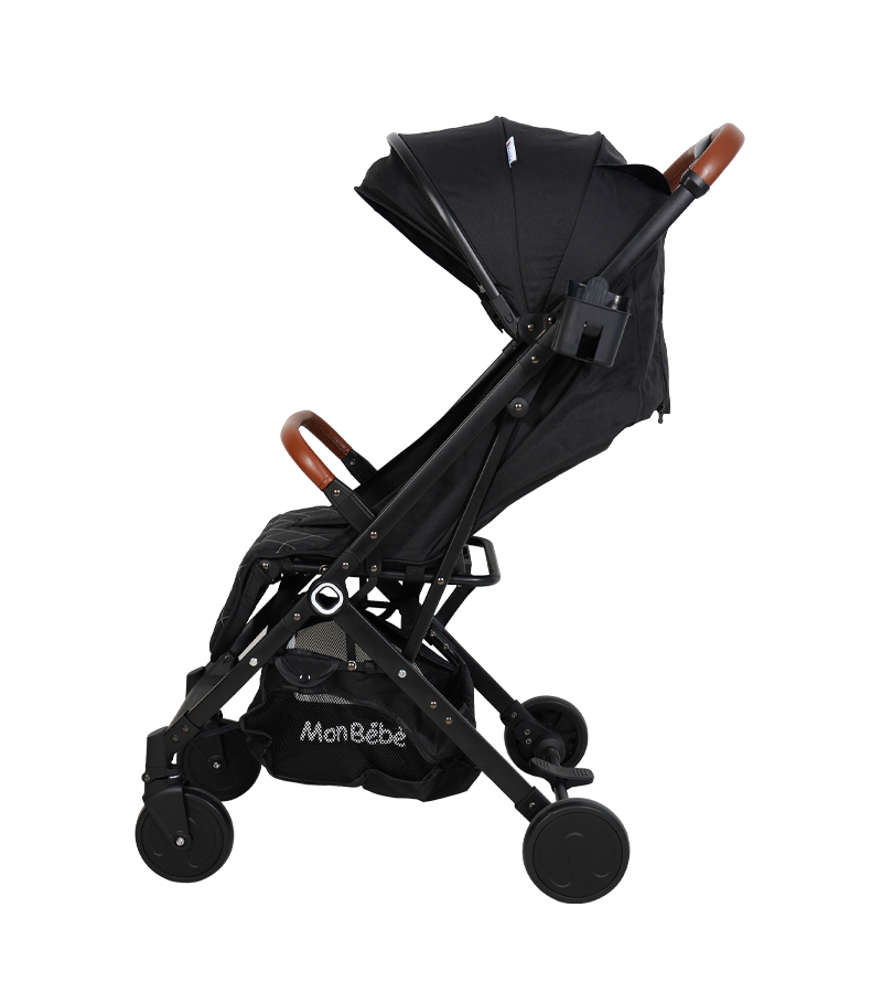 POUSSETTE VALISE URBAINE NOIR MON BEBE JOJOUX