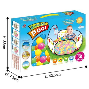 Boîte du parc à balles Basketball Pool avec 50 balles incluses