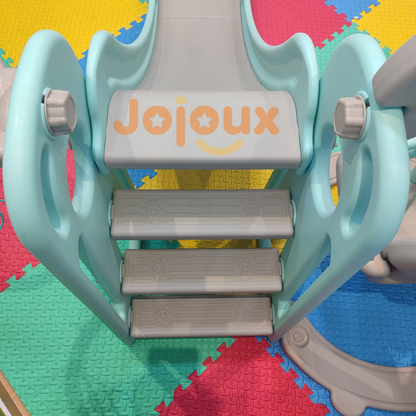 Aire de jeux 5 en 1 pour tout-petits avec toboggan et balançoire