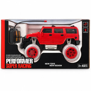 Autre finition du 4x4 radiocommandé Performer Super Racing rouge, roues surdimensionnées