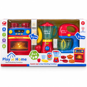 Boîte Play at Home Real Working Function 3 en 1, dès 3 ans, avec fonction lumière
