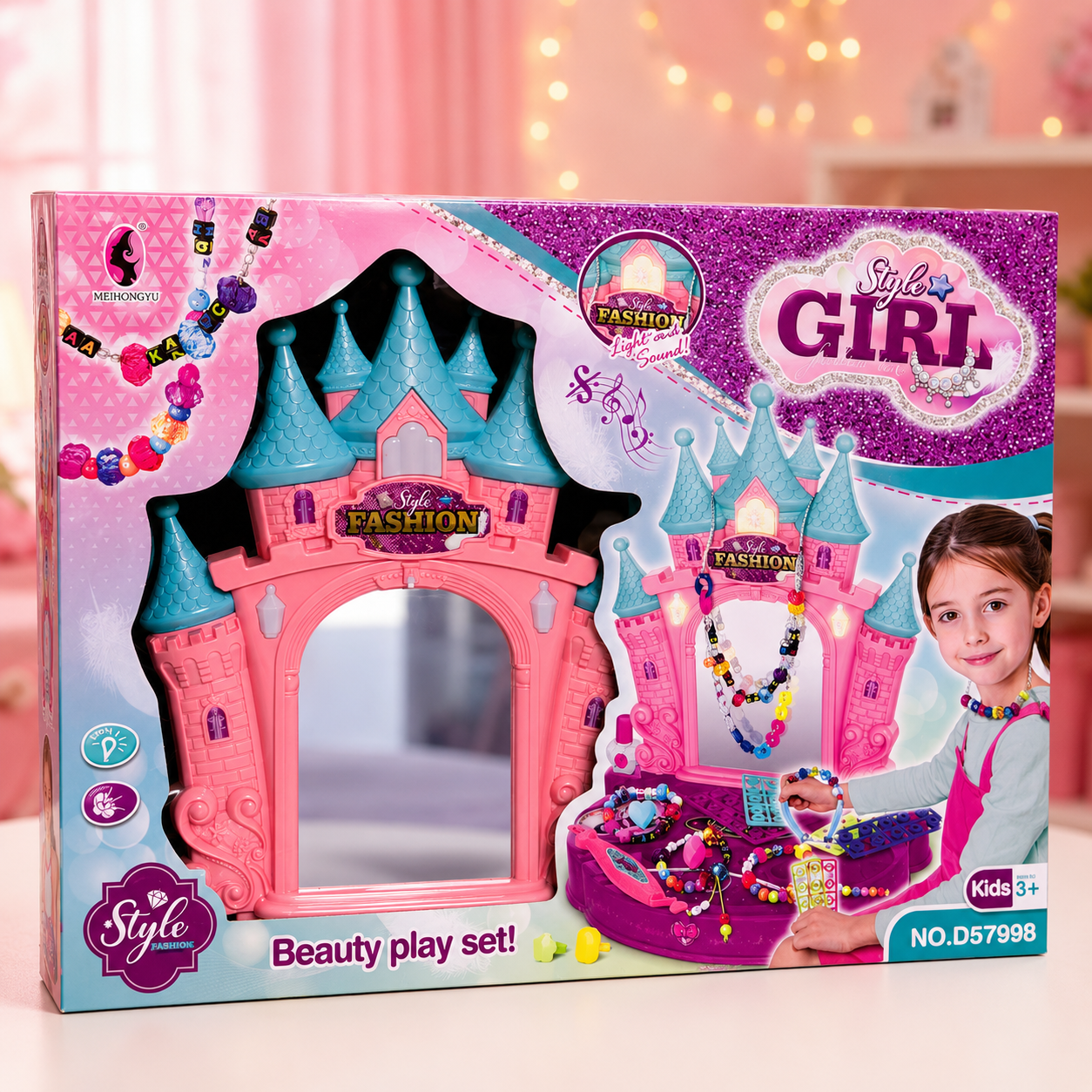 Style Girl – Château de Mode Beauty Play Set avec Lumières et Sons