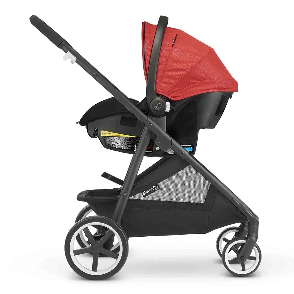 Poussette Duo Gold Shyft Evenflo – vue de face