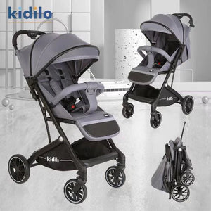 Poussette Valise Air Travel Kidilo – vue d'ensemble pliée comme valise