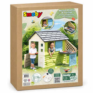 Carton d'emballage Smoby Maison Pretty & Cuisine référence 7600810738, dès 2 ans, 17 accessoires