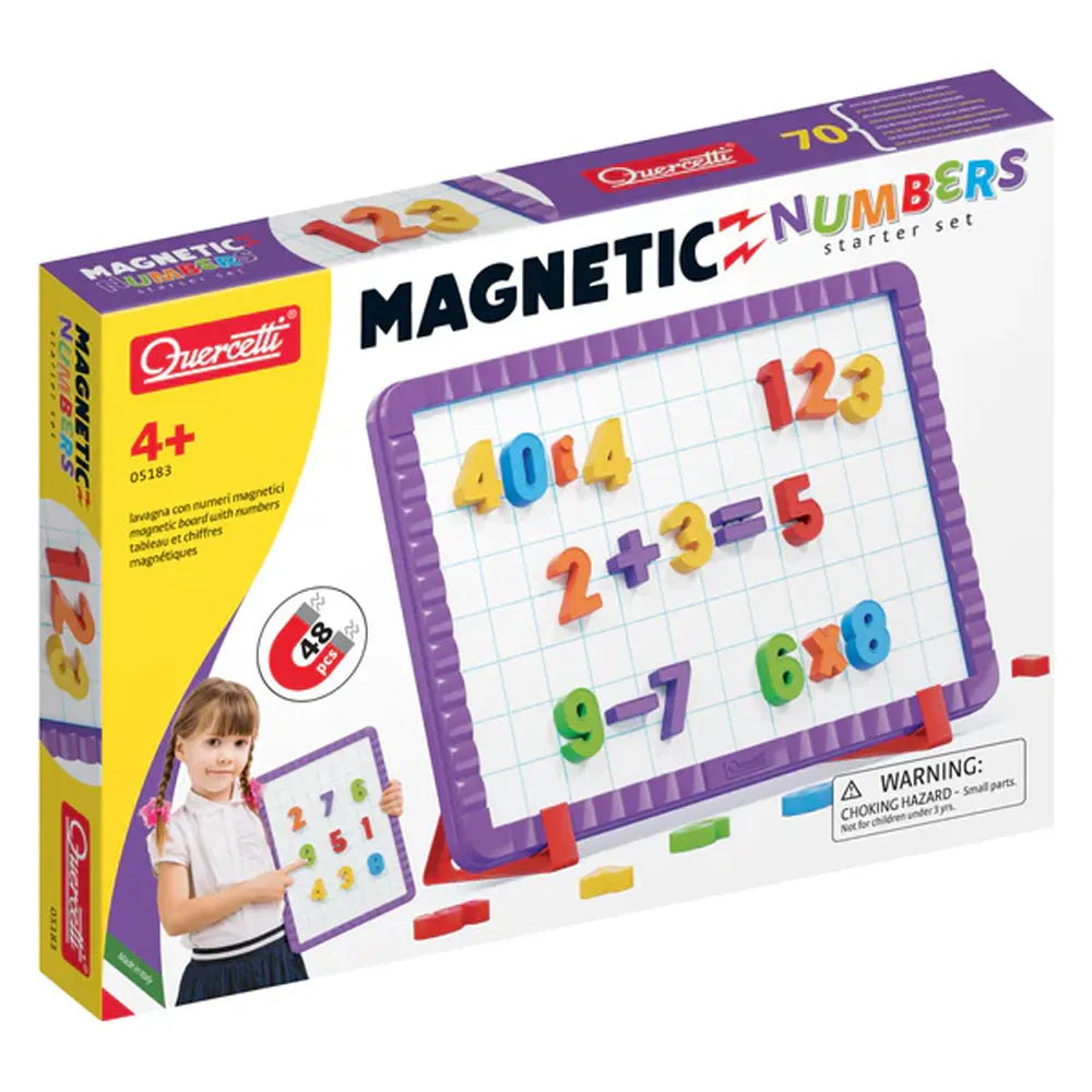 Boîte Quercetti Magnetic Numbers Starter Set 48 pièces, dès 4 ans