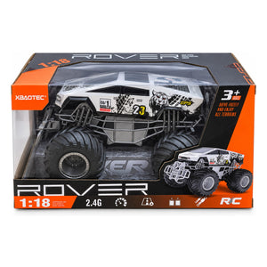 Monster truck radiocommandé XBAOTEC Rover blanc 1:18 dans sa boîte