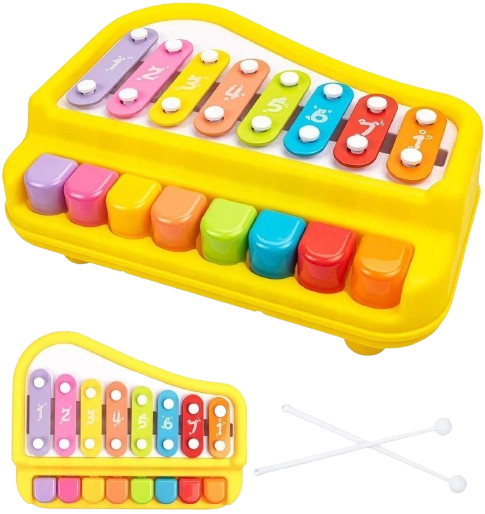 Piano vocal xylophone 8 touches JAUNE – HUANGER