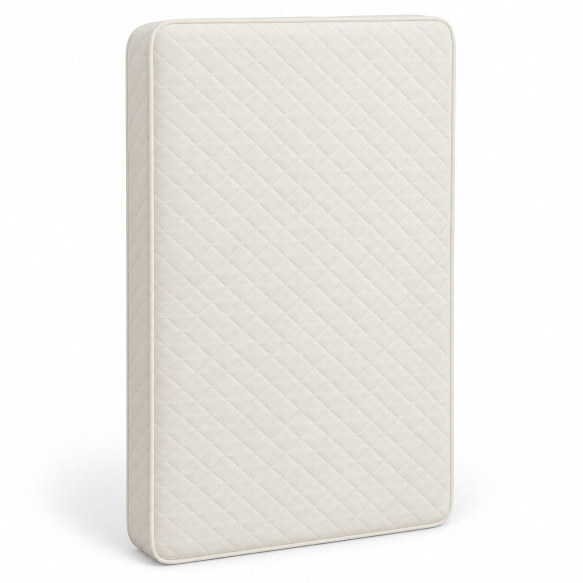 Matelas bébé Samod Luna Baby Confort 60 × 120 cm, housse matelassée écru à losanges avec passepoil