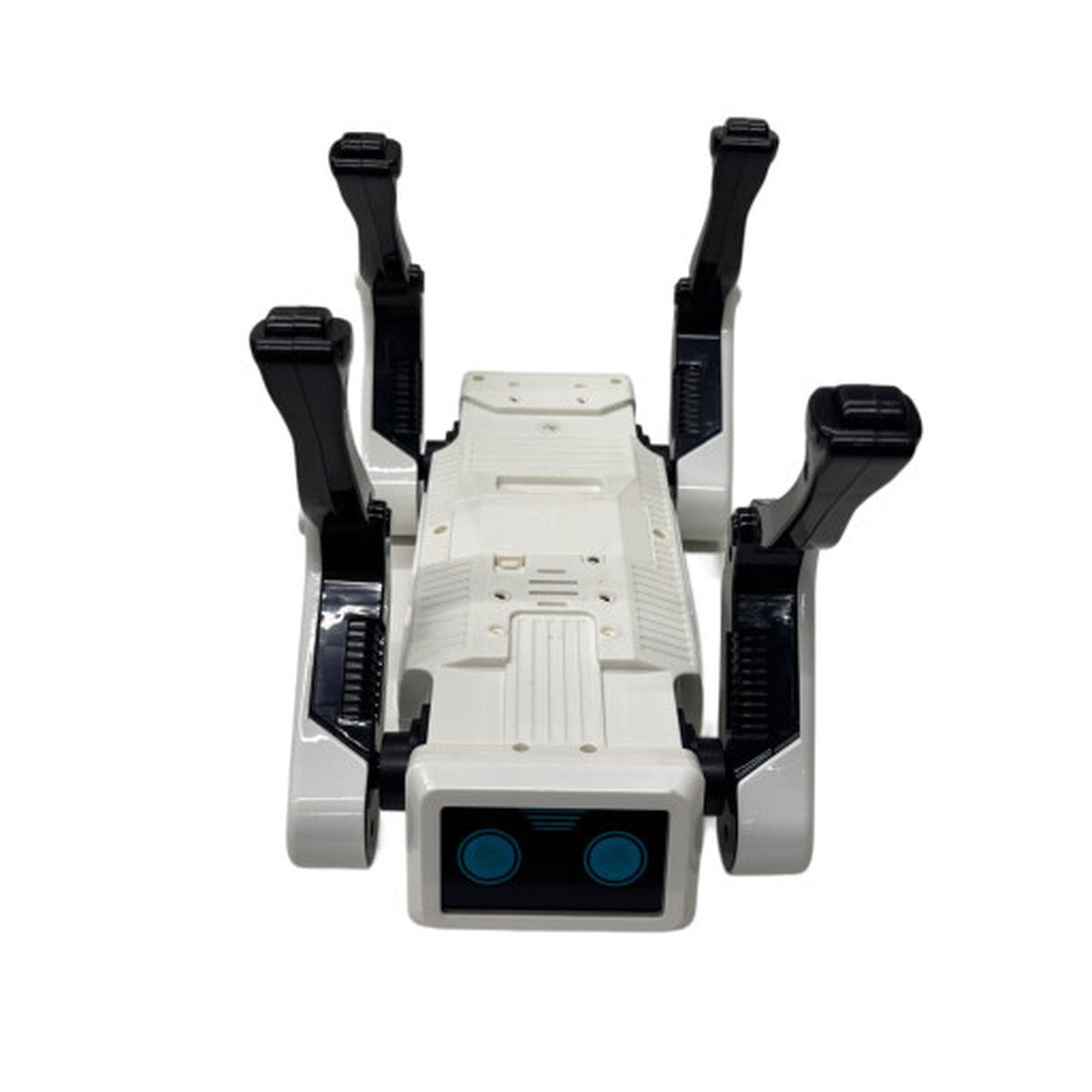 Chien robot Saviour vu de dessus, pattes repliées