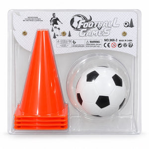 Blister Football Games avec 4 cônes empilés et ballon, dès 3 ans