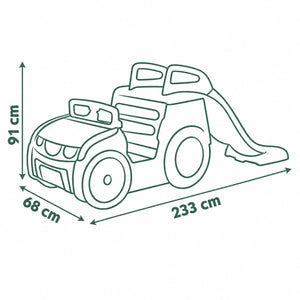 Dimensions de la Smoby Adventure Car : 233 x 68 x 91 cm