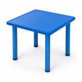 Table carrée enfant bleue en plastique 60 x 60 x 52 cm