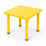 Table carrée enfant jaune en plastique 60 x 60 x 52 cm