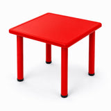 Table carrée enfant rouge en plastique 60 x 60 x 52 cm