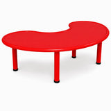 Table haricot enfant rouge en plastique 155 x 85 x 52 cm