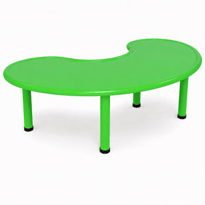 Table haricot enfant verte en plastique 155 x 85 x 52 cm
