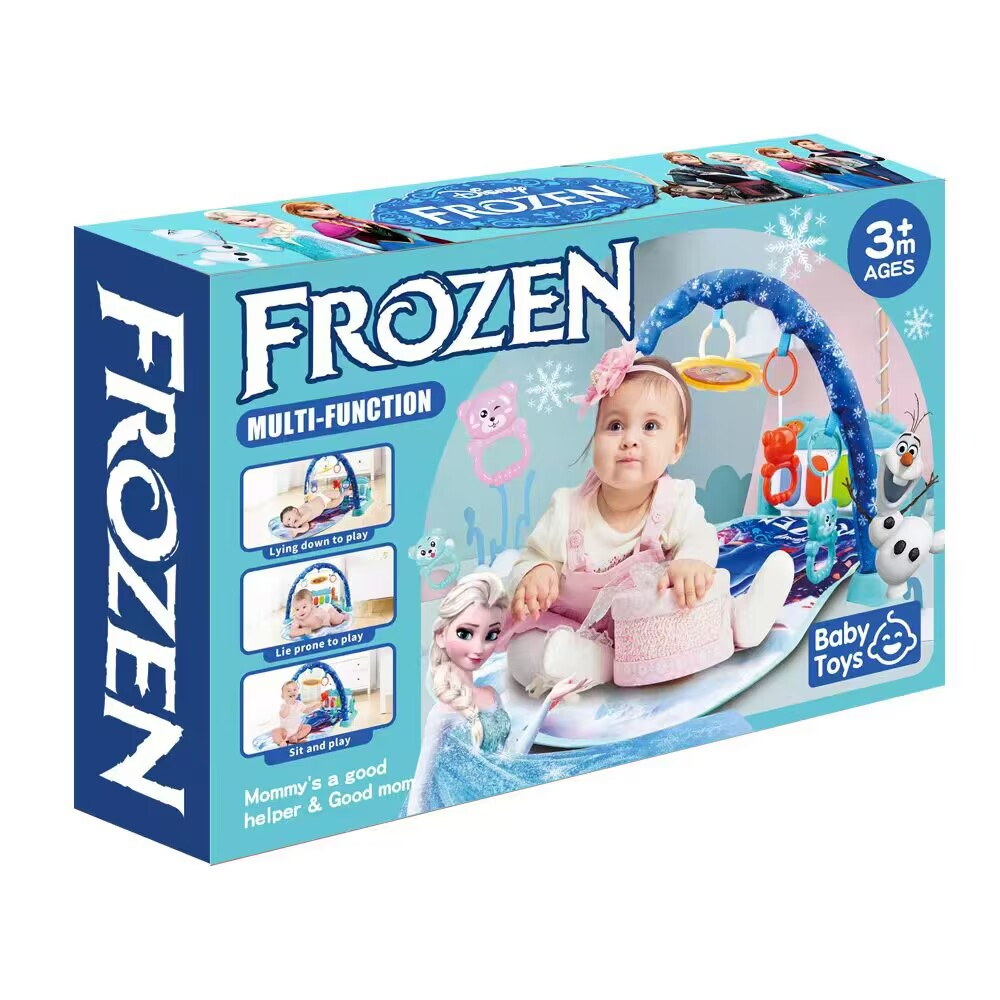 Boîte du tapis d'éveil piano musical 3 en 1 avec arche de jouets, dès 3 mois