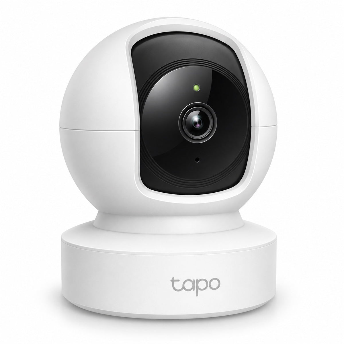 Caméra de surveillance WiFi TP-Link Tapo C212 blanche, tête rotative pan/tilt et objectif noir