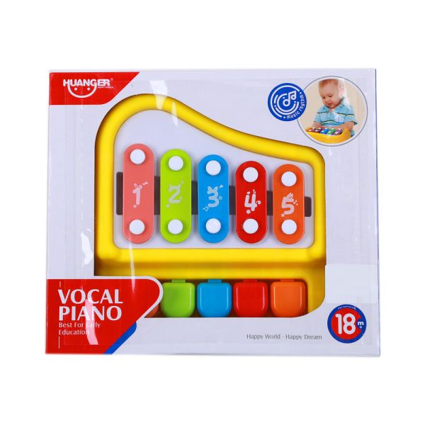 Piano vocal xylophone 5 touches JAUNE - HUANGER