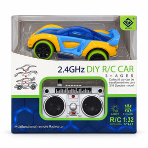 Boîte VP TOYS 2.4GHz DIY R/C Car échelle 1:32, mentions 4 canaux, phares et 3 ans et plus