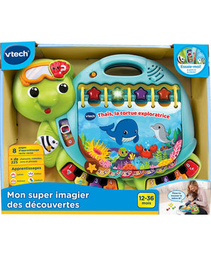 Boîte VTech Mon super imagier des découvertes, tortue Thaïs, 12 à 36 mois