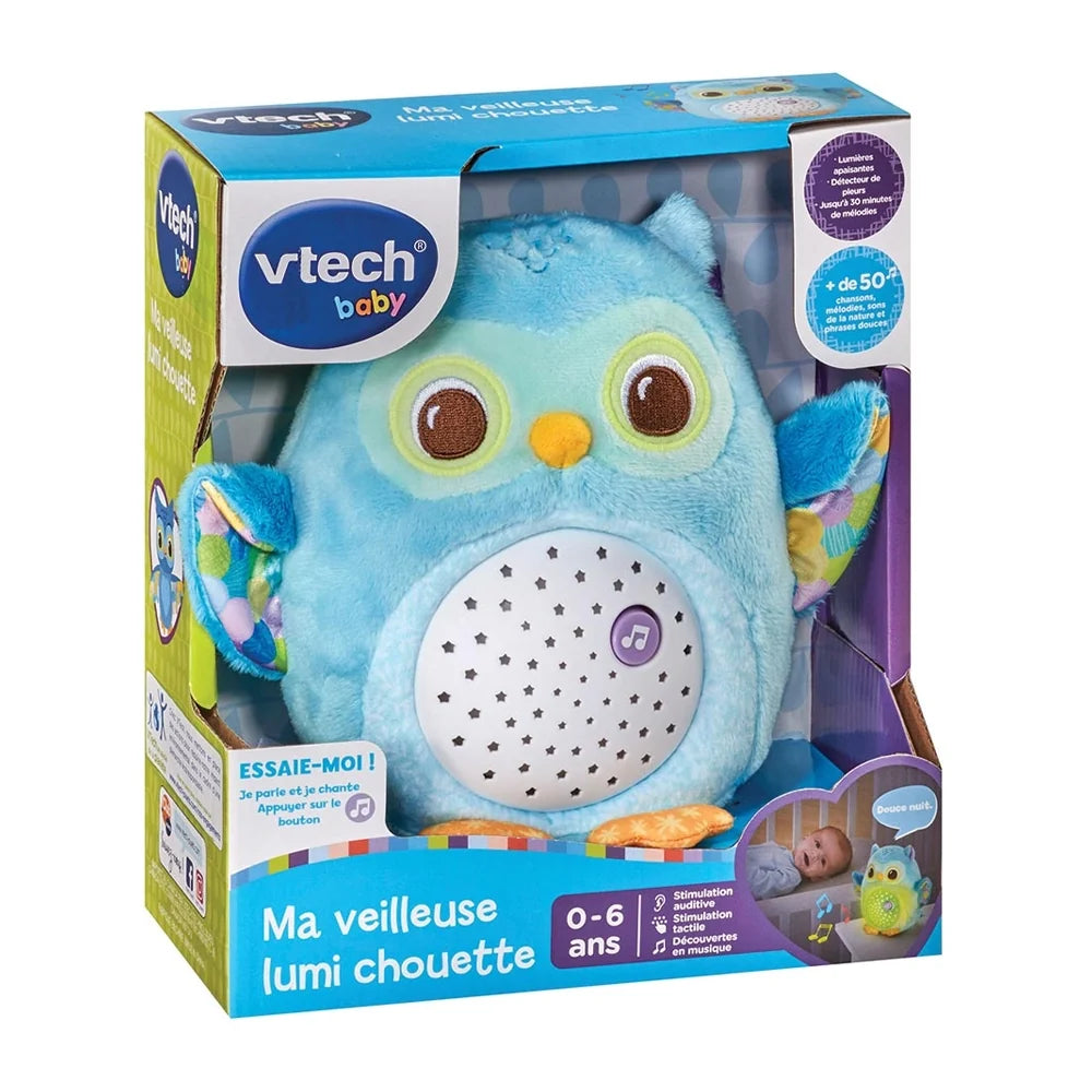 Boîte VTech Baby Ma veilleuse Lumi chouette bleu, 0 à 6 ans
