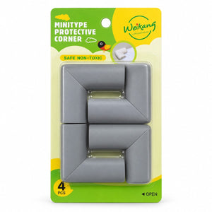 Blister Weikang de 4 protège-coins en mousse gris, safe non-toxic