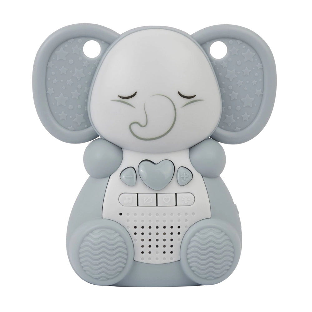 Winfun veilleuse éléphant portable grise avec bouton cœur et réglage du volume