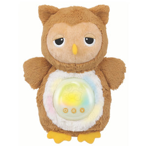 Veilleuse peluche hibou Winfun avec ventre lumineux et boutons de commande